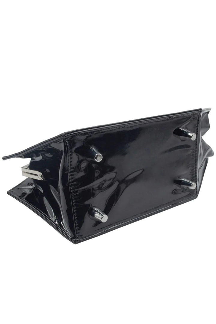 Vampira Skull Kiss Lock Deluxe Coffin Handbag