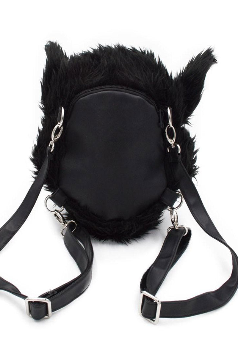 Wolfhead Plush Purse / Backpack