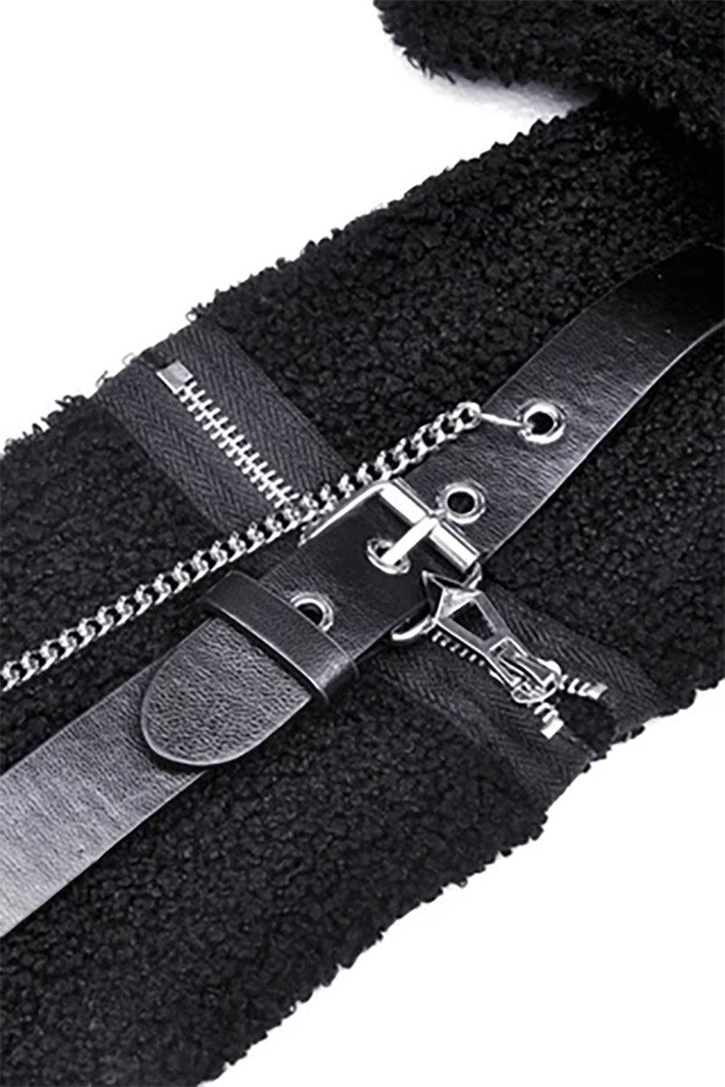 Dark In Love Bear-ly Alive Hooded Scarf - VampireFreaks