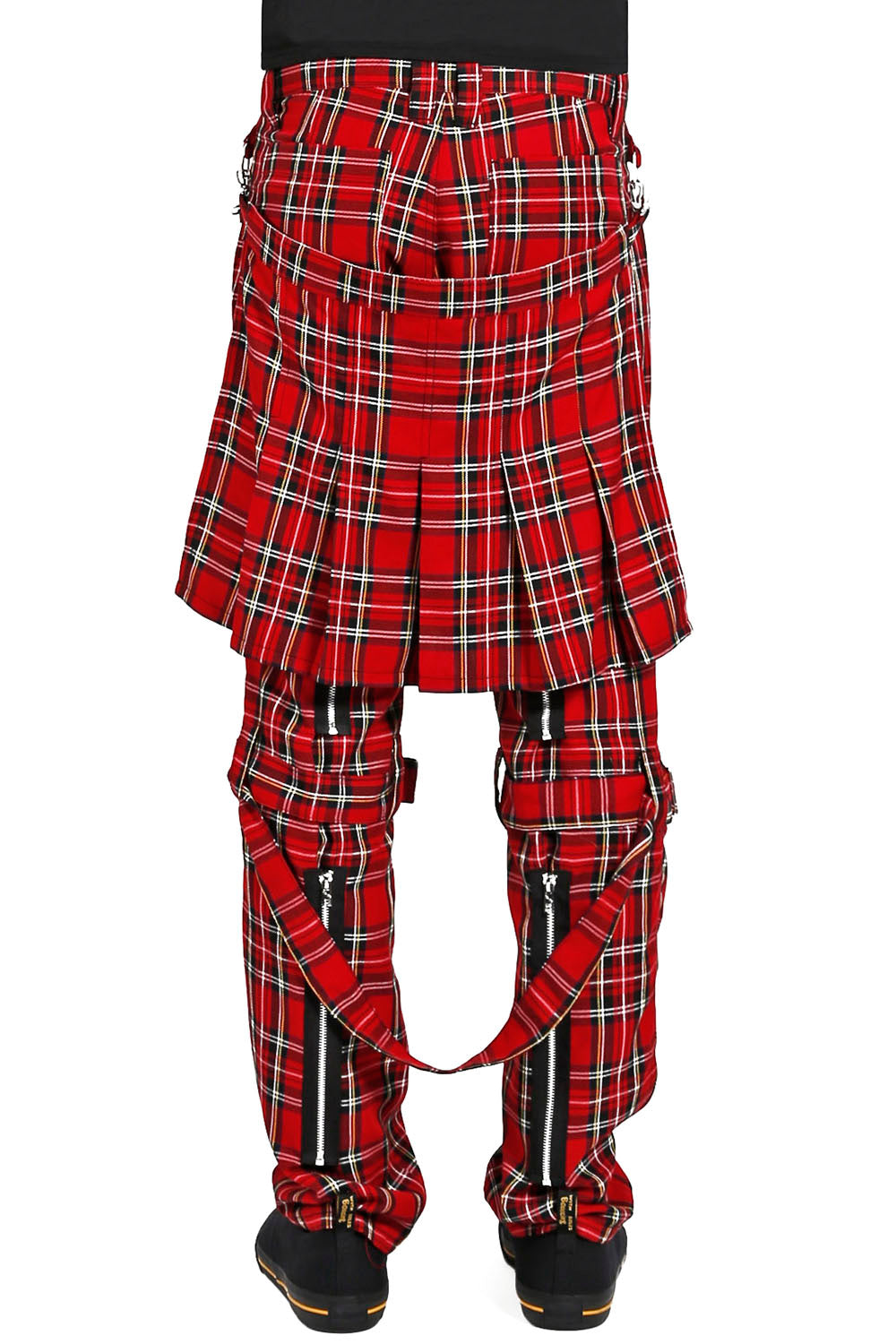 Tripp NYC Black/Red X-Strap Zip Off Pants for Men – Rave