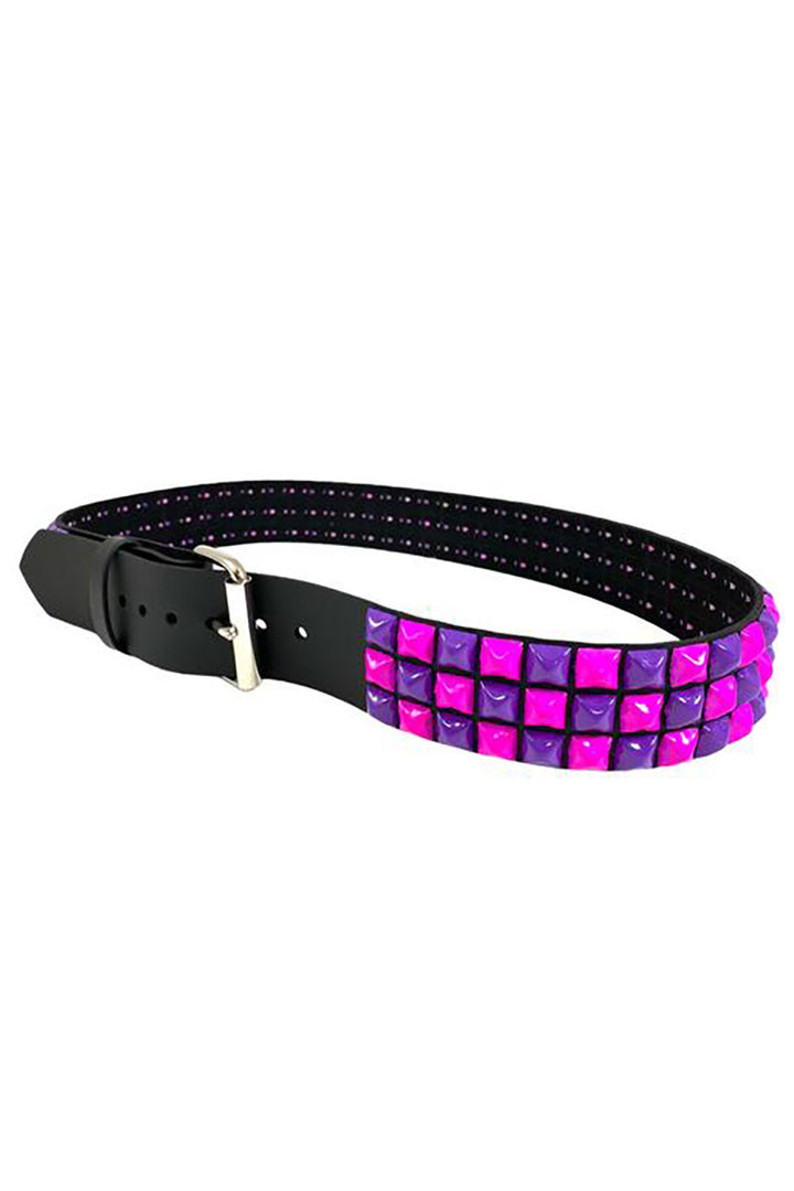 Scenecore Checkered Belt [Purple / Pink]