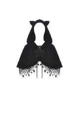 Night Creature Velvet Cat Cape