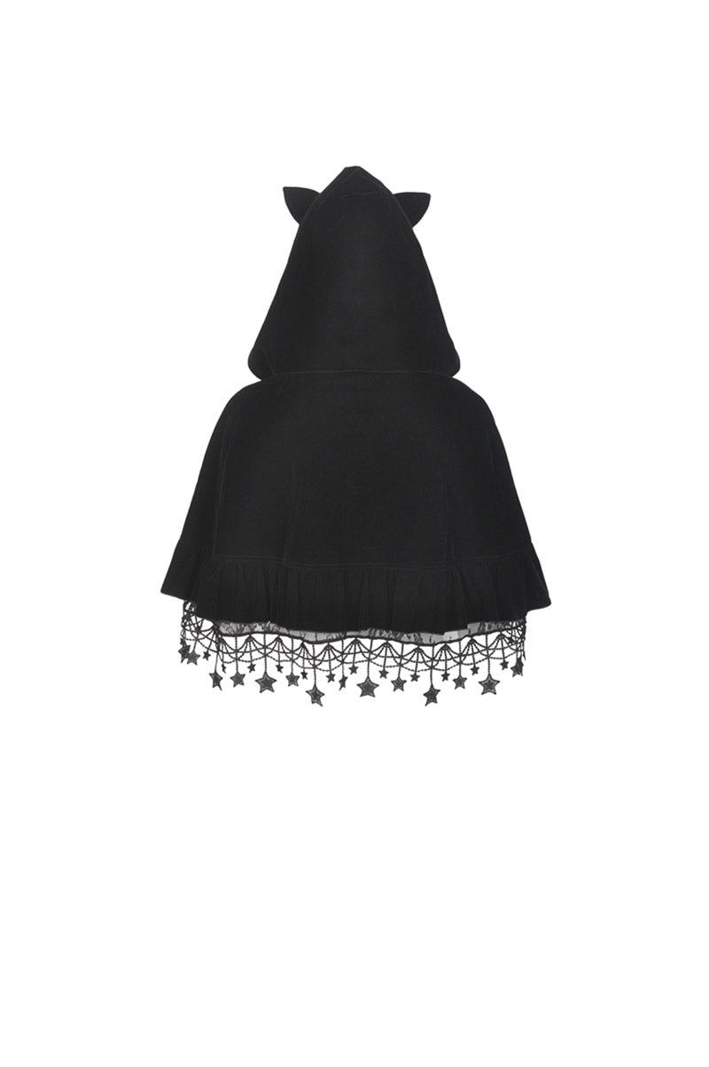 Night Creature Velvet Cat Cape