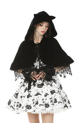 Night Creature Velvet Cat Cape