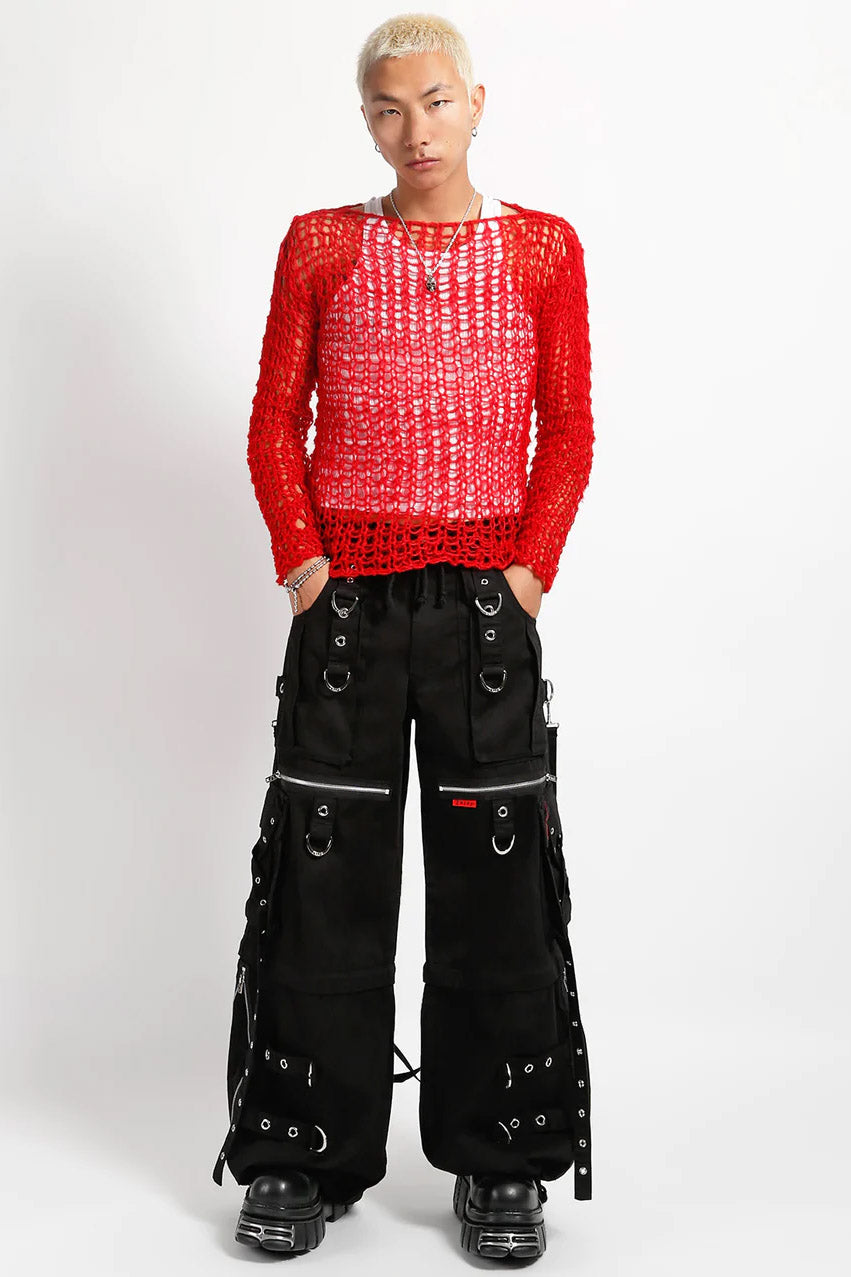 Tripp NYC X-Strap Zip Off Pants [BLACK/BLACK]