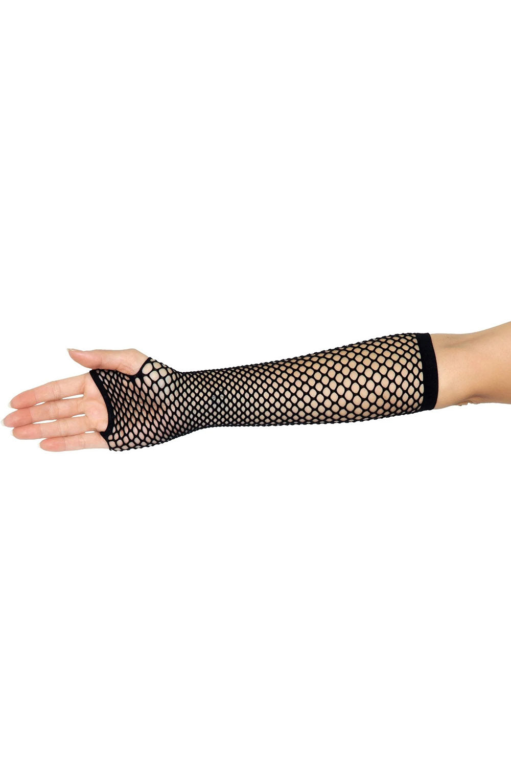 Triangle Net Fingerless Arm Warmer Gloves
