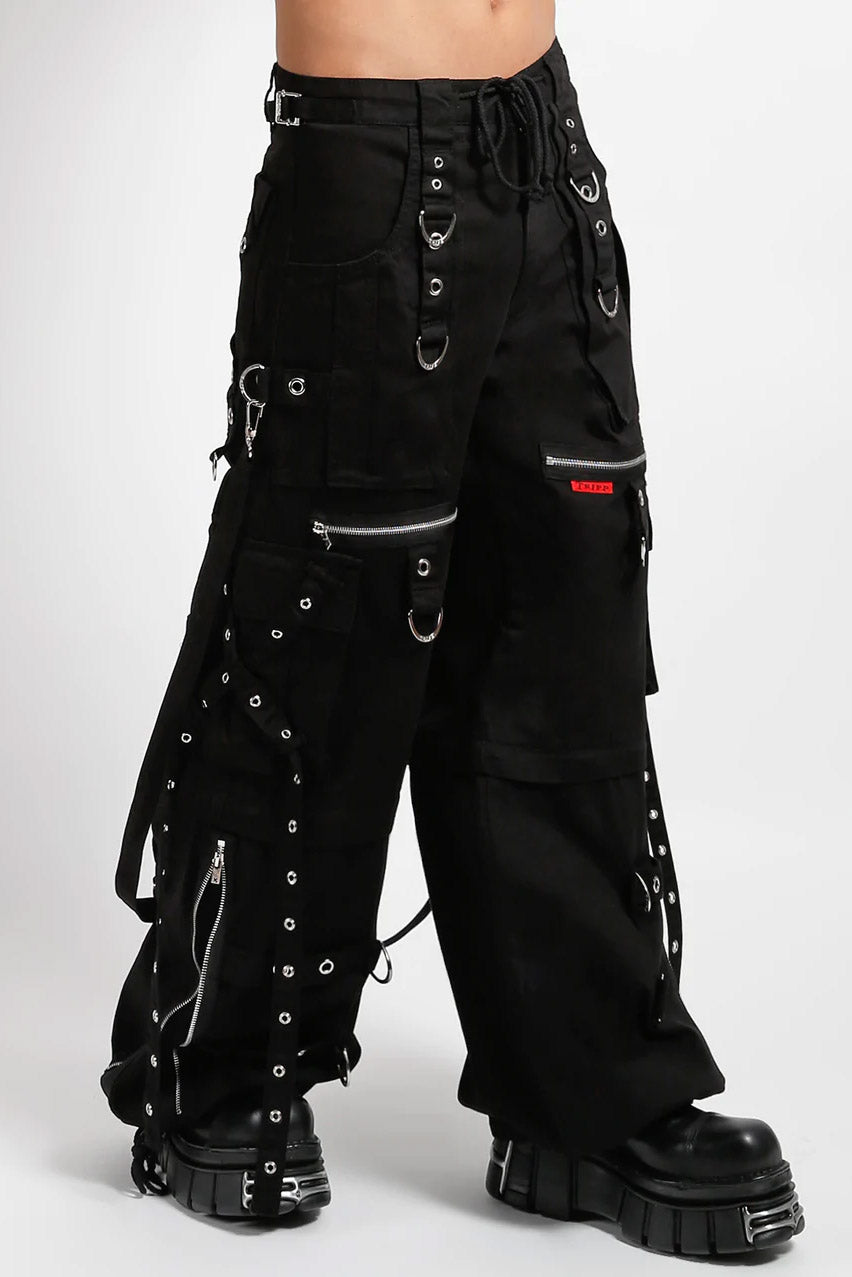 Tripp NYC X-Strap Zip Off Pants [BLACK/BLACK]
