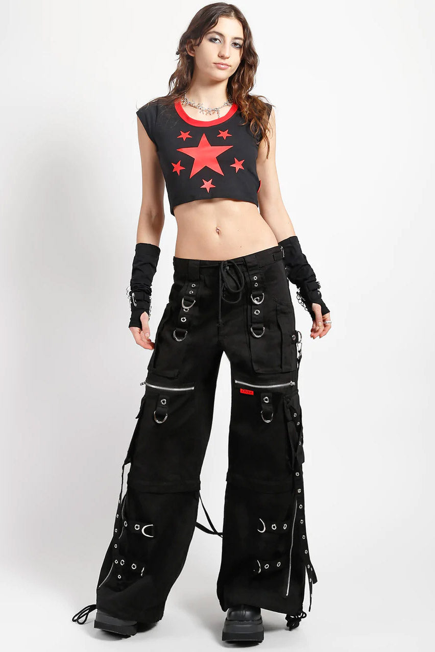 Tripp NYC X-Strap Zip Off Pants [BLACK/BLACK]