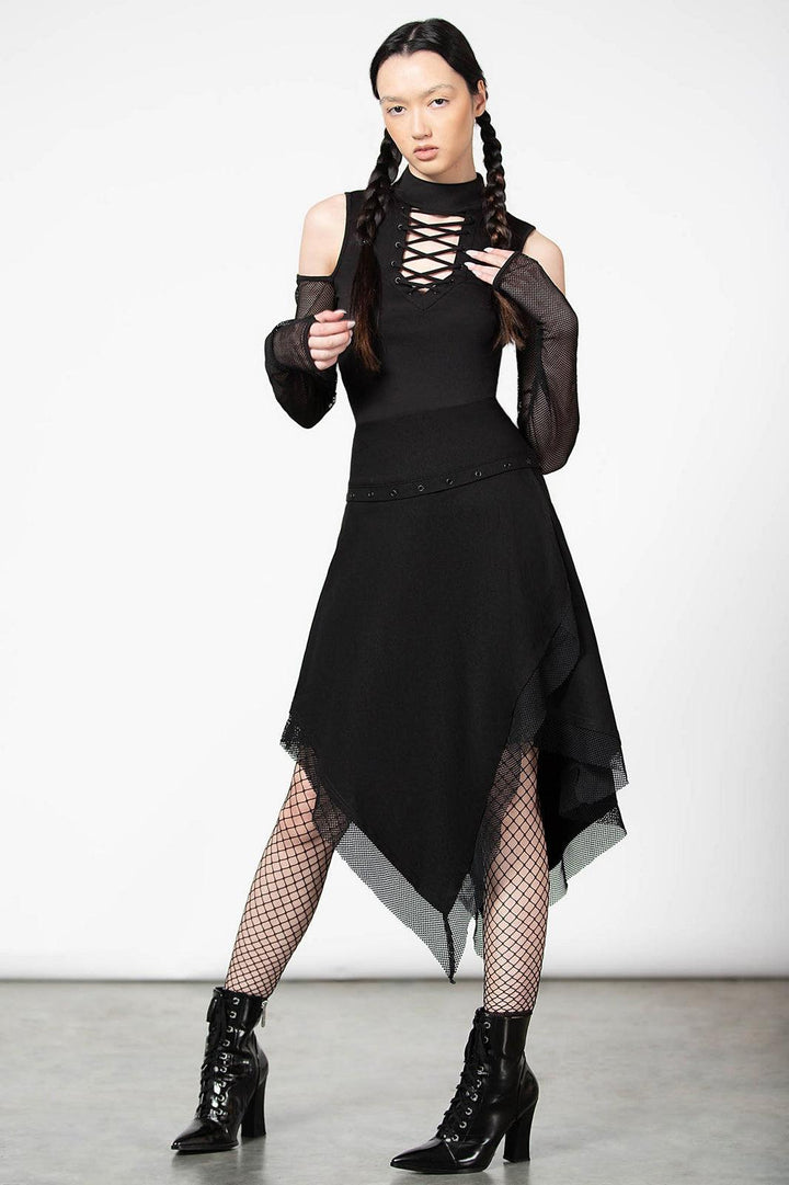 Killstar Catryna Asymmetric Skirt - VampireFreaks
