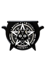 Zauberhaftes Katzenminze-Kessel-Untersetzer-Set