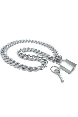 Punk Lock Chain Necklace
