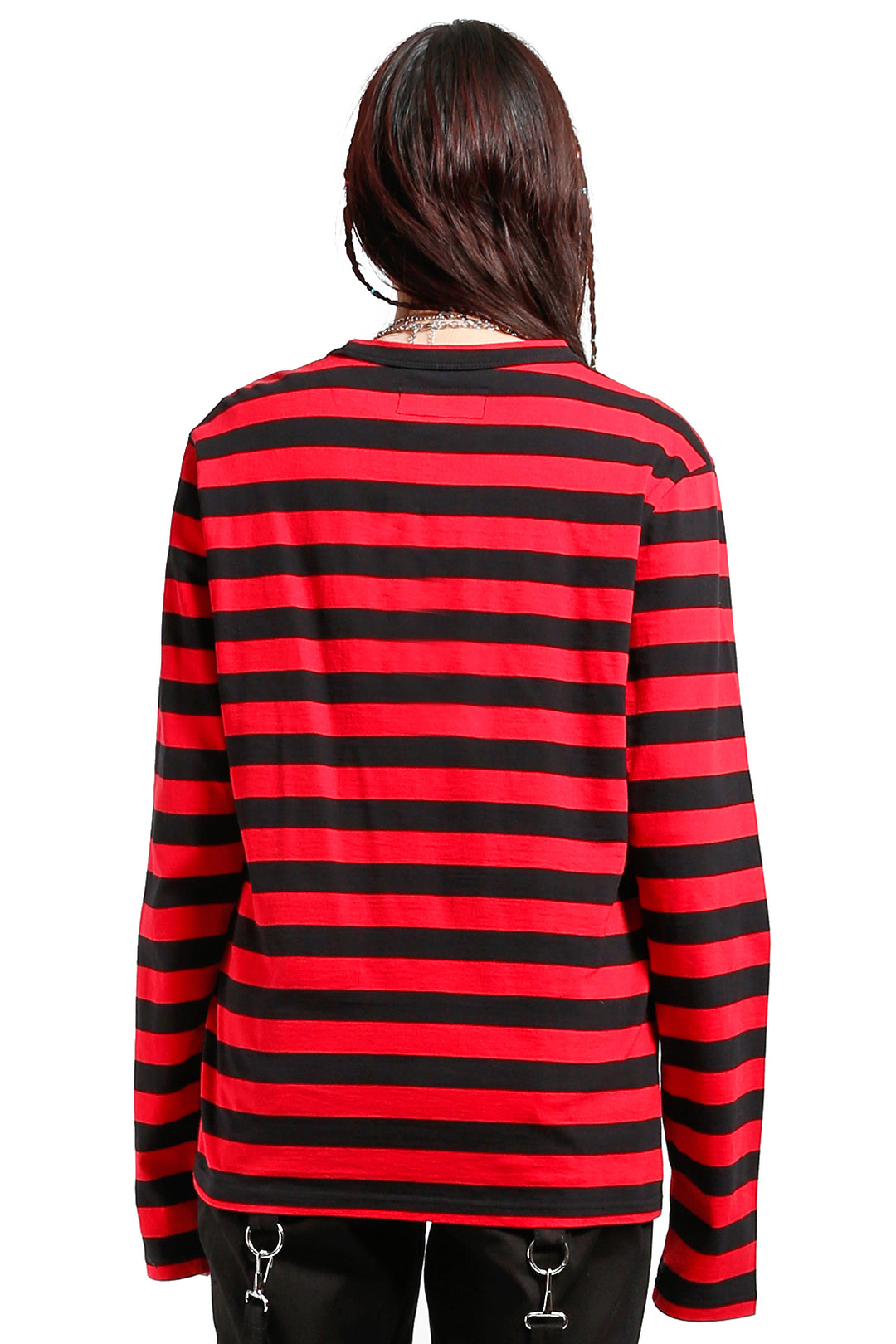 Tripp Stripe Knit Top [Red/Black]