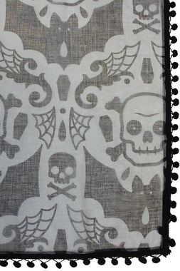 Spooky Damask Window Curtains