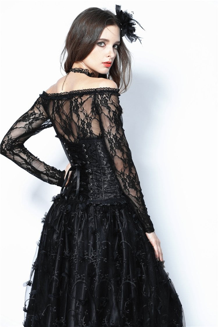 Dark In Love Gothic Lolita Waist Cincher Underbust Corset - Vampirefreaks Store