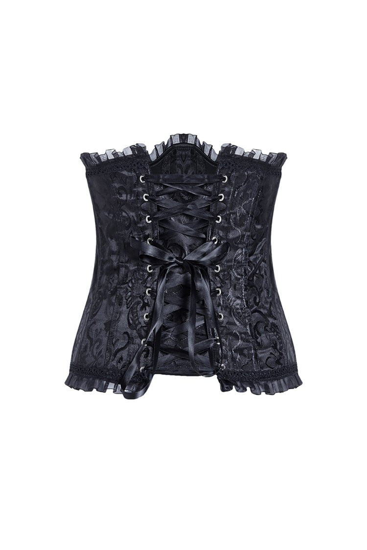 Dark In Love Gothic Lolita Waist Cincher Underbust Corset - Vampirefreaks Store