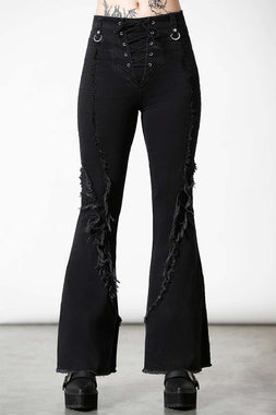 Dasia Lace-Up Bell Bottoms