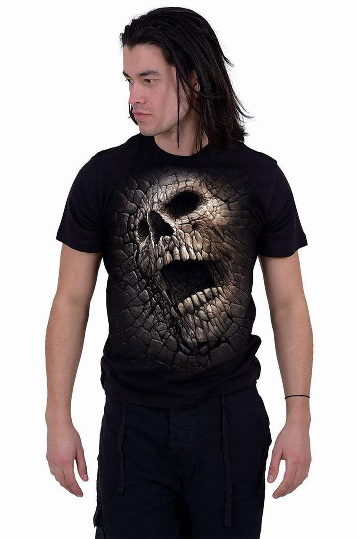 Spiral Cracking Up T-Shirt [Black] - VampireFreaks
