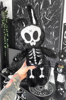 Spooky Gothic Bunny Stuffed Crazy Rabbit Plush Toys, Spooky Gothic
