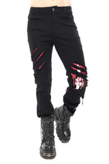 Pantalones destrozados por homicidio