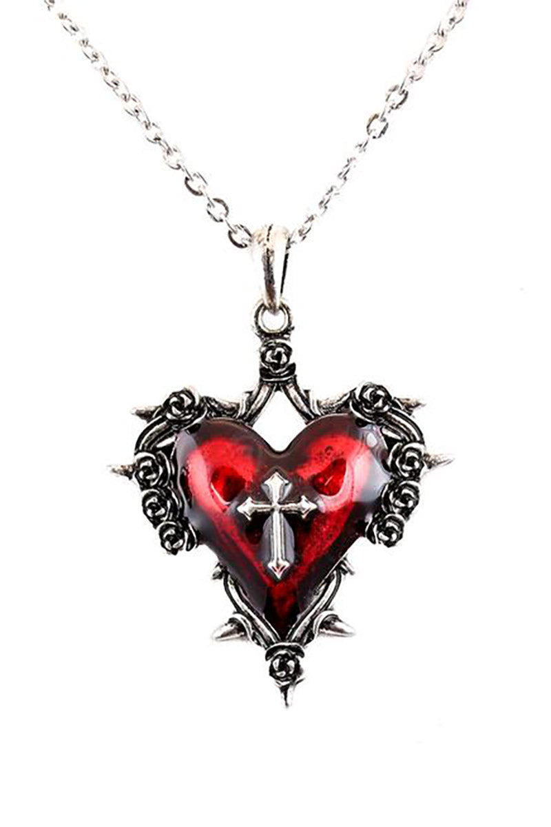 Thorns and Roses Heart Necklace