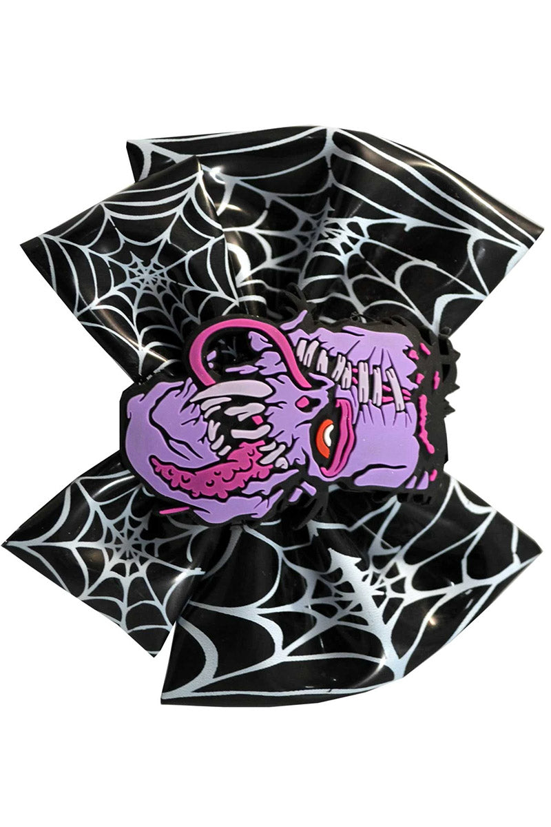 Toxic Toons Hairbow Purple Zombie