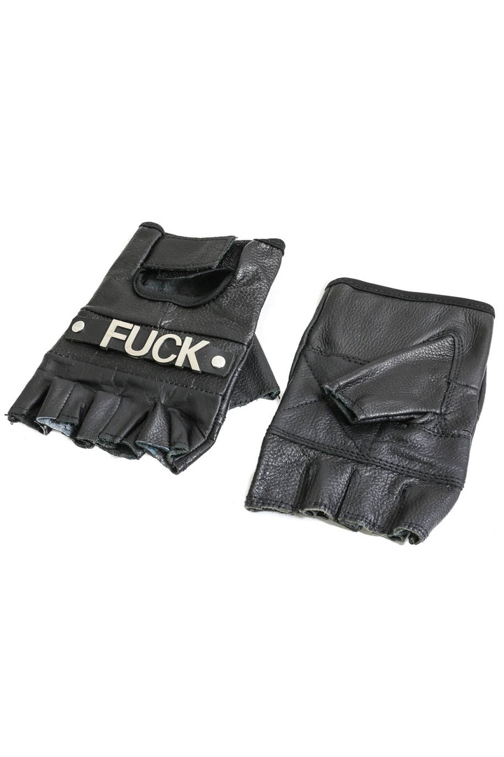 F*ck You Leather Gloves