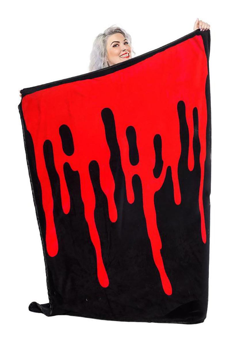 Sourpuss Bloody Throw Blanket - VampireFreaks