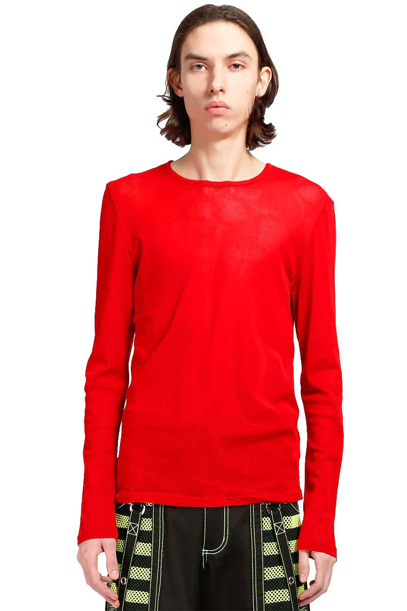 Mens Tripp Fishnet Shirt [Red]