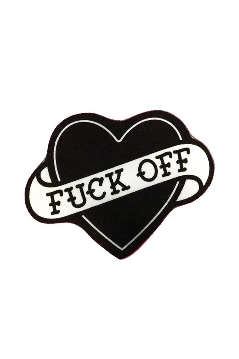 Fuck Off Heart Rug