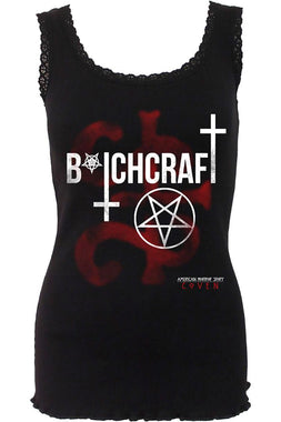 Coven Bitchcraft American Horror Story Crochet Collar Ribbed Vest
