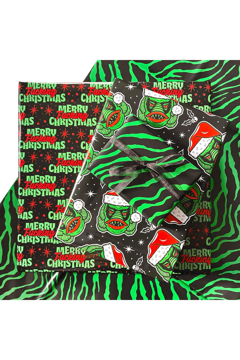 Santa Creature Gift Wrap Set