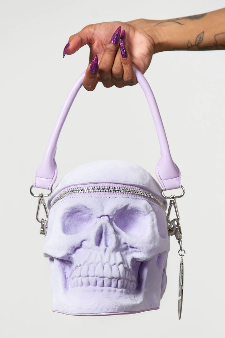 Grave Digger Skull Handbag [LILAC]