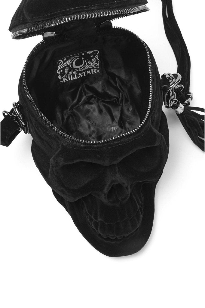 Killstar Grave Digger Skull Handbag [Velvet] - Vampirefreaks Store