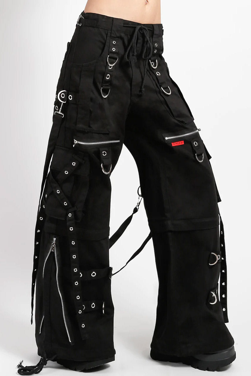 Tripp NYC X-Strap Zip Off Pants [BLACK/BLACK]