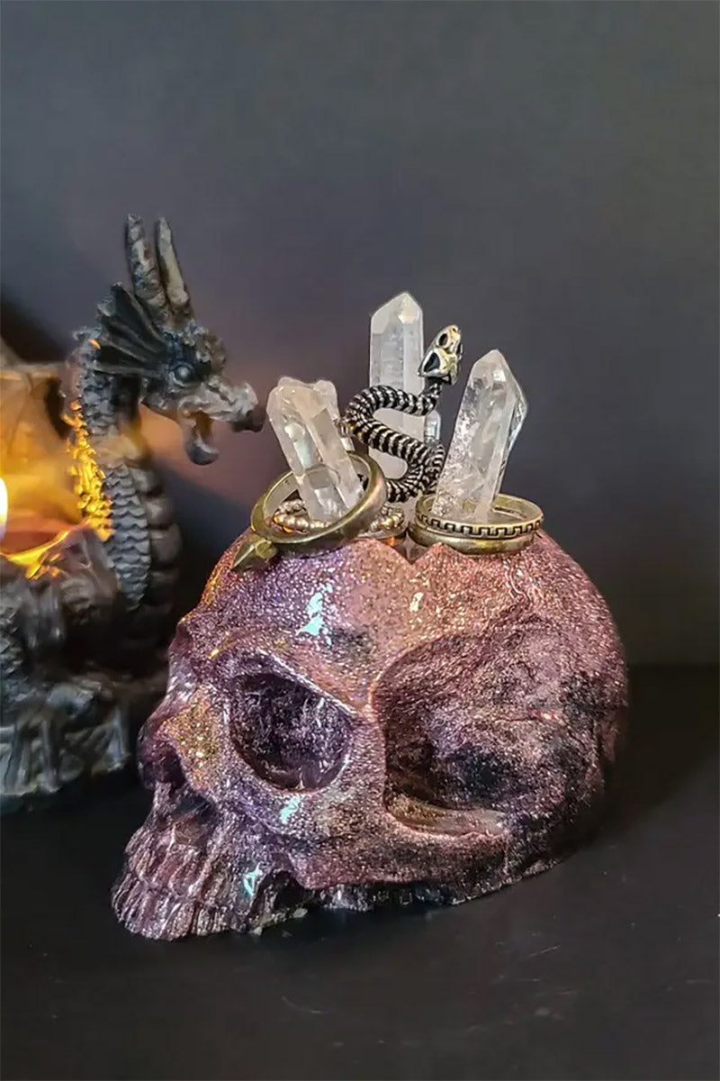 Skull Ring Holder [HOLOGRAPHIC PINK]