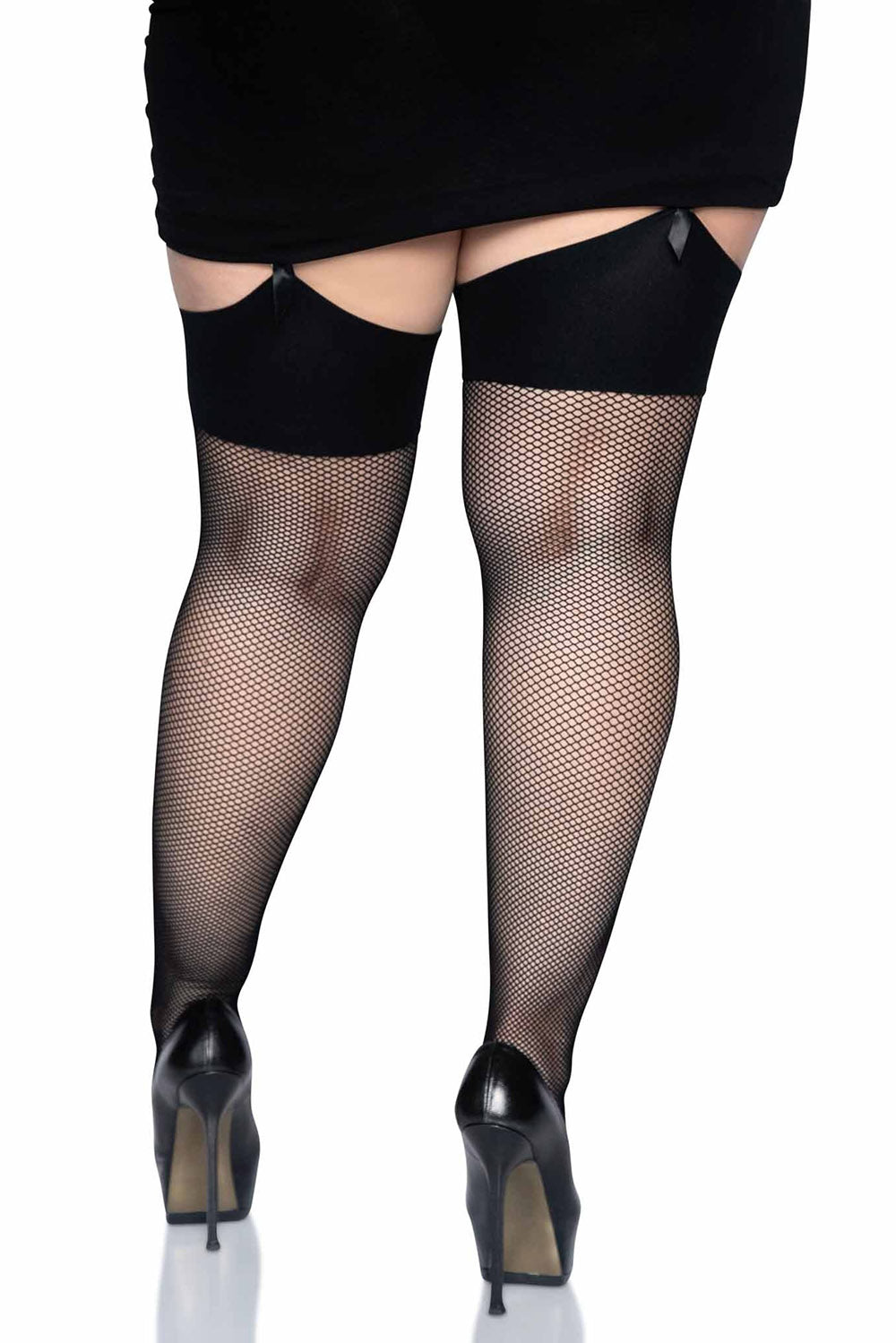 Vamp Fishnet Thigh Highs [PLUS SIZE]
