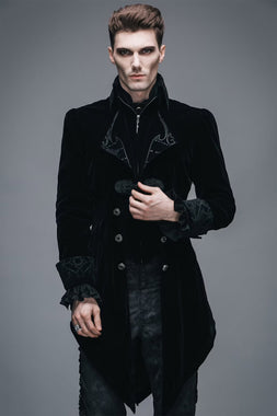 Black Blood Velvet Coat [BLACK]