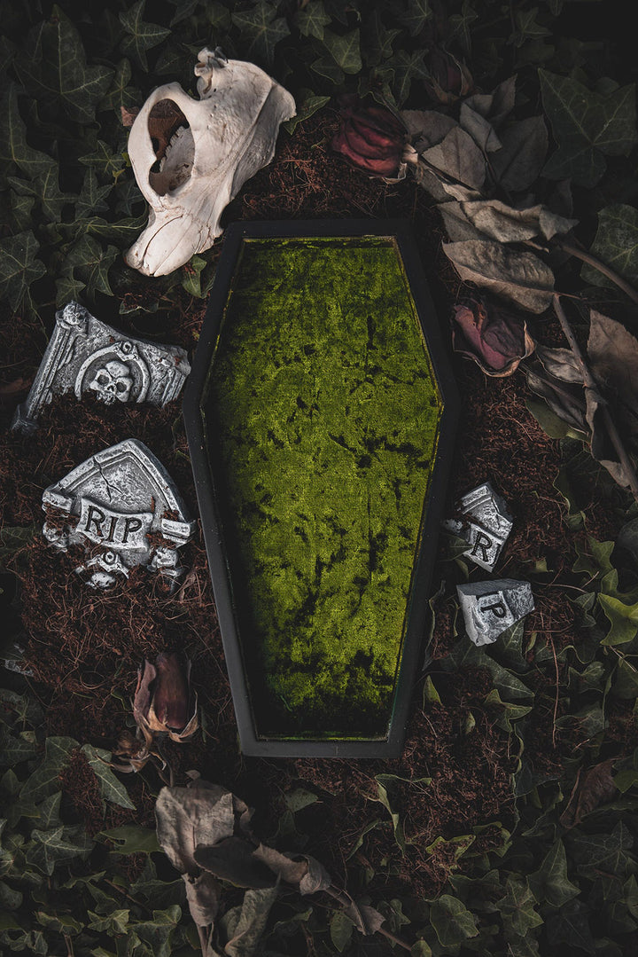 Velvet Coffin Trinket Box [GREEN]