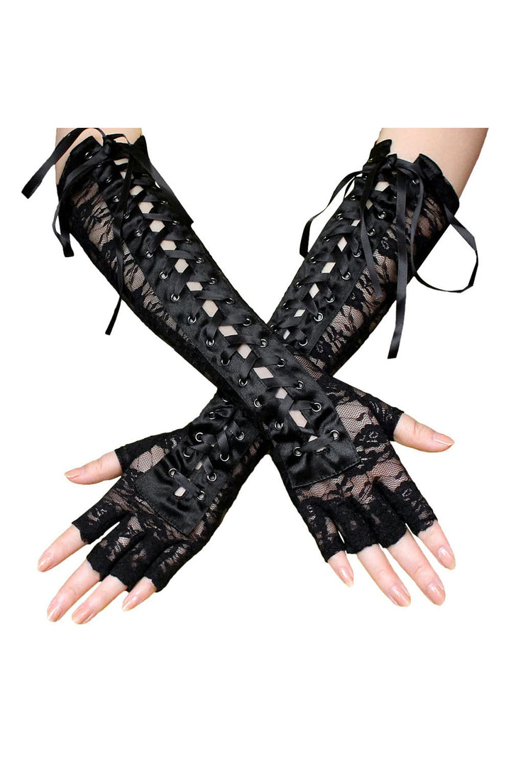 victorian goth gloves