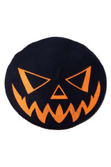 Trick Or Treat Pumpkin Black Beret