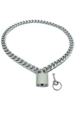 Punk Lock Chain Necklace