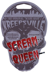 Scream Queen Glitter Text Hair Slides