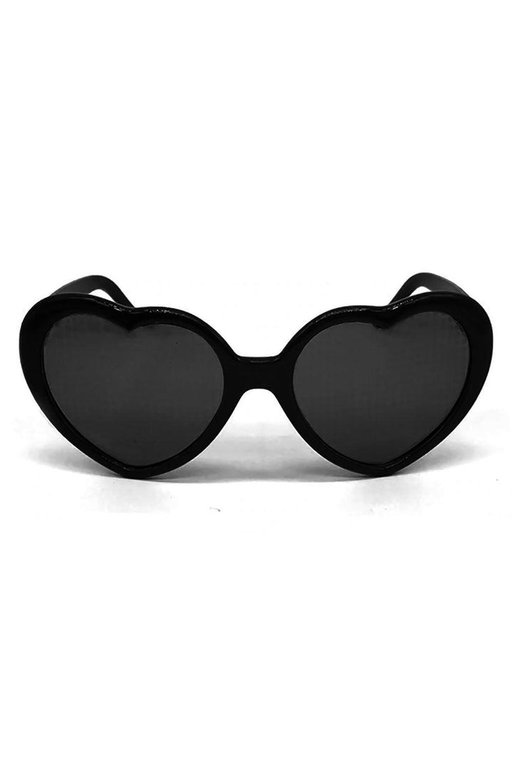 Catalyst Black Hearted Sunglasses - VampireFreaks