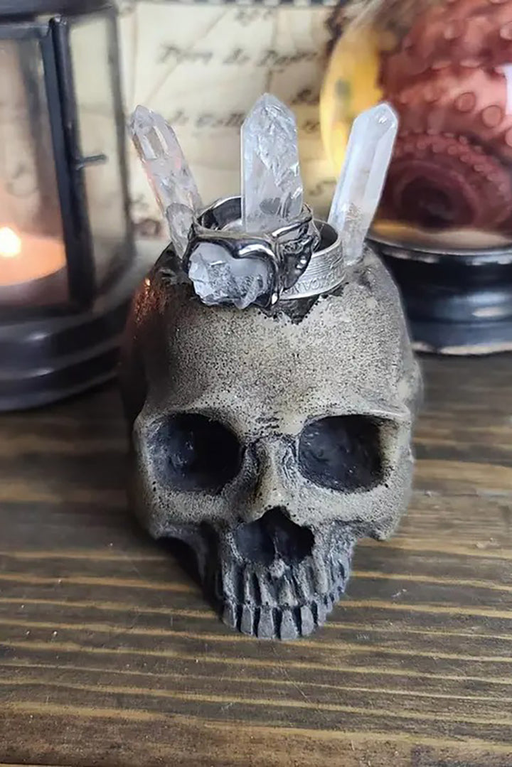 Realistic Skull Ring Holder [BONE]