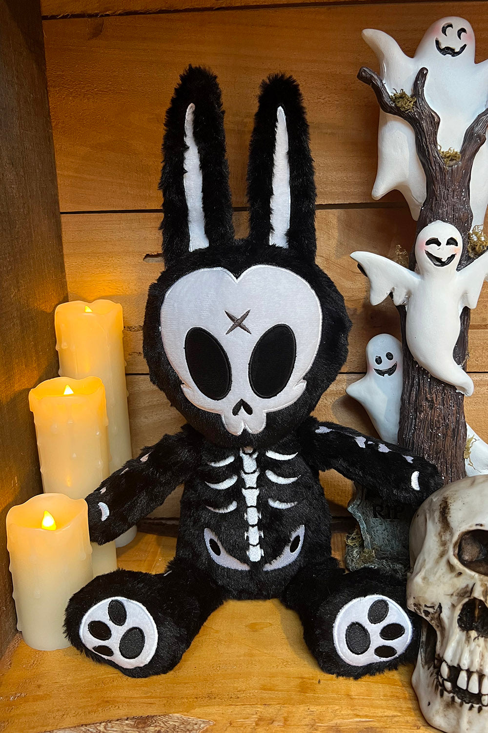 VampireFreaks Plush Backpack VampireFreaks RIP Rabbit Plush