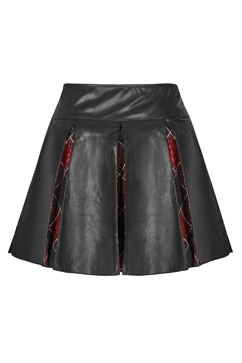 Peek-a-Boo Plaid Mini Skirt