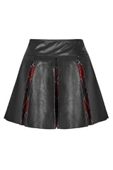 Peek-a-Boo Plaid Mini Skirt