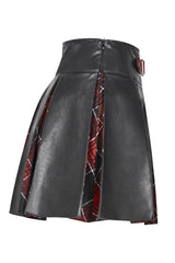 Peek-a-Boo Plaid Mini Skirt