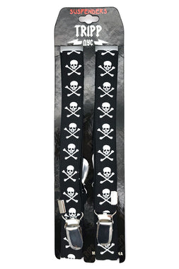 Tripp NYC Skull & Crossbones Suspenders