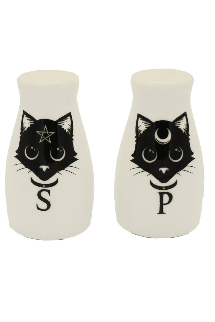 Magic Black Cats Salt & Pepper Shaker Set